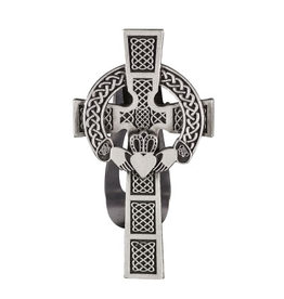 KEYCHAINS/CAR/ETC CELTIC CROSS CLADDAGH VISOR CLIP