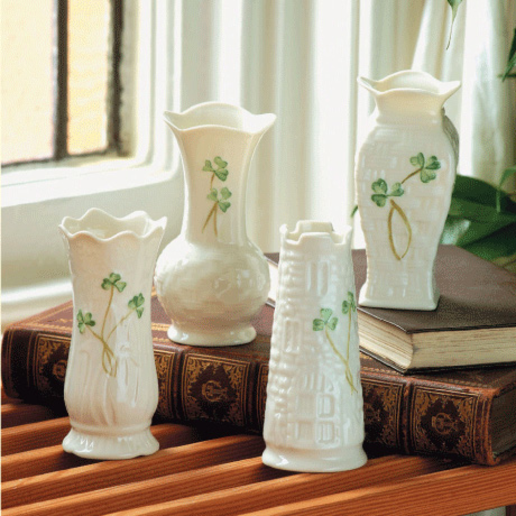 VASES & BOWLS BELLEEK MINI VASES - SET of 4
