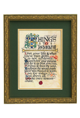 PLAQUES & GIFTS CELTIC MANUSCRIPT 8x10 PLAQUE - "THINGS TO REMEMBER"