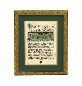 PLAQUES & GIFTS CELTIC MANUSCRIPT 8x10 PLAQUE - "FOUR THINGS"