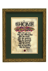 PLAQUES & GIFTS CELTIC MANUSCRIPT 8x10 PLAQUE - "IN OUR HOME"