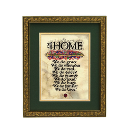 PLAQUES & GIFTS CELTIC MANUSCRIPT 8x10 PLAQUE - "IN OUR HOME"