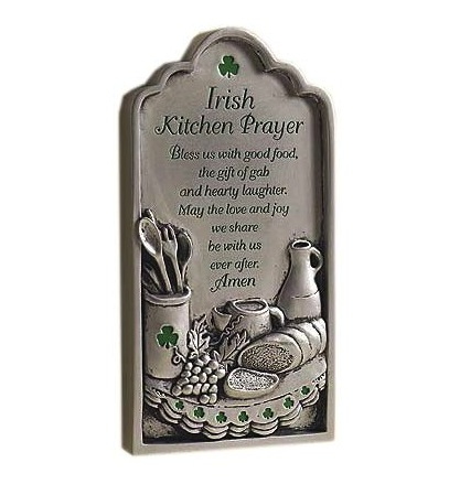 PLAQUES, SIGNS & POSTERS IRISH KITCHEN PRAYER PLAQUE
