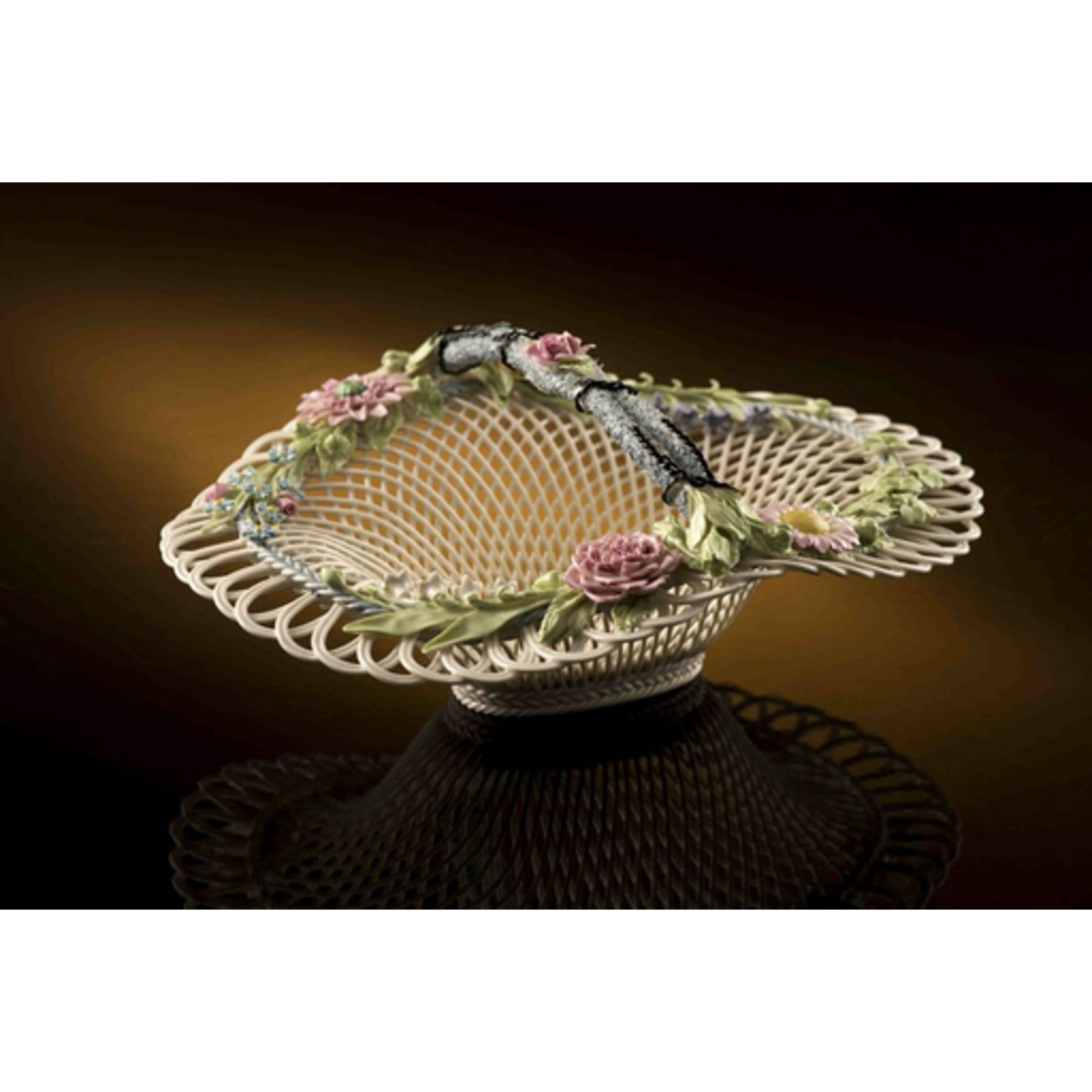LIMITED EDITION BELLEEK ARCHIVE COLLECTION - HENSCALL BASKET - (1887-1897)