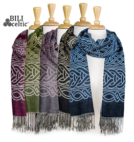 ACCESSORIES PASHMINA STYLE CELTIC KNOT SCARF - Frances