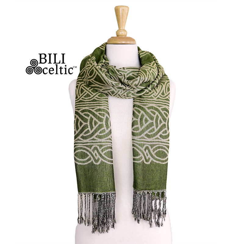 ACCESSORIES PASHMINA STYLE CELTIC KNOT SCARF - Frances