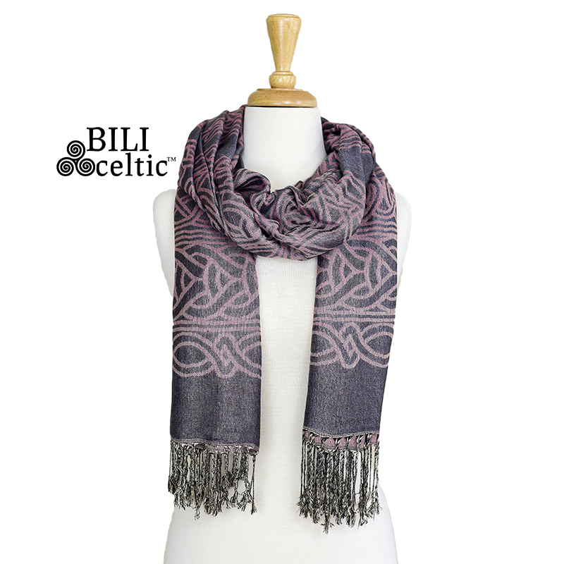 ACCESSORIES PASHMINA STYLE CELTIC KNOT SCARF - Frances