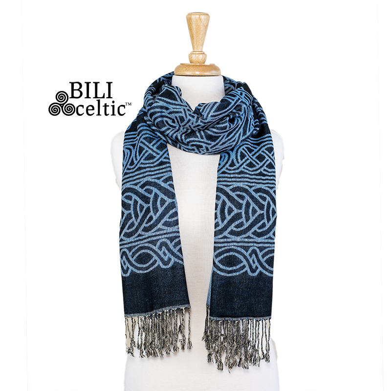 ACCESSORIES PASHMINA STYLE CELTIC KNOT SCARF - Frances
