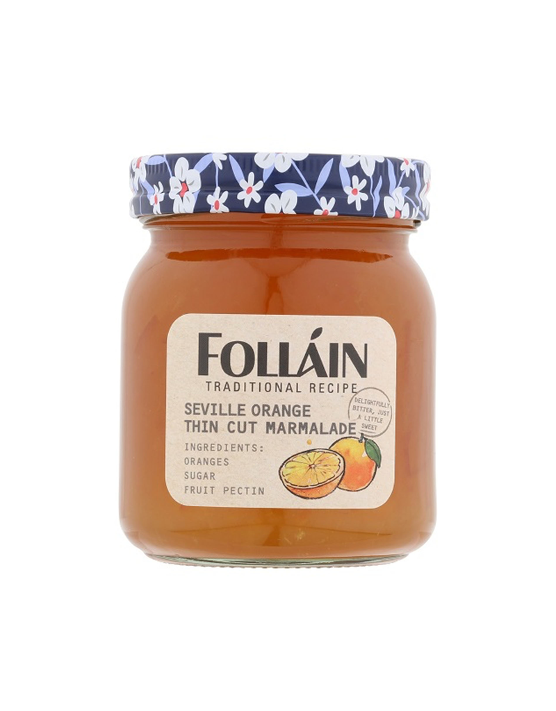 JAMS & SAUCES FOLLAIN ORANGE MARMALADE - Seville Thin Cut