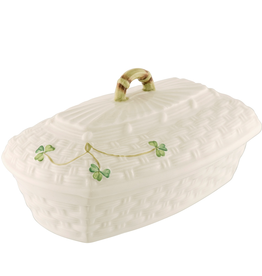 KITCHEN & ACCESSORIES BELLEEK CLASSIC SHAMROCK BUTTER DISH