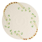 PLATES, TRAYS & DISHES BELLEEK CLASSIC SHAMROCK BREAD PLATE
