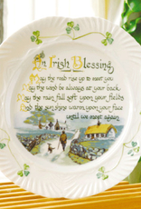 PLATES, TRAYS & DISHES BELLEEK HARP PLATE - Irish Blessing