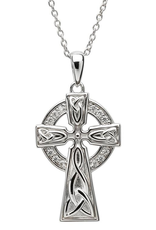 CROSSES SHANORE STERLING PAVE LRG CELTIC CROSS with CZs