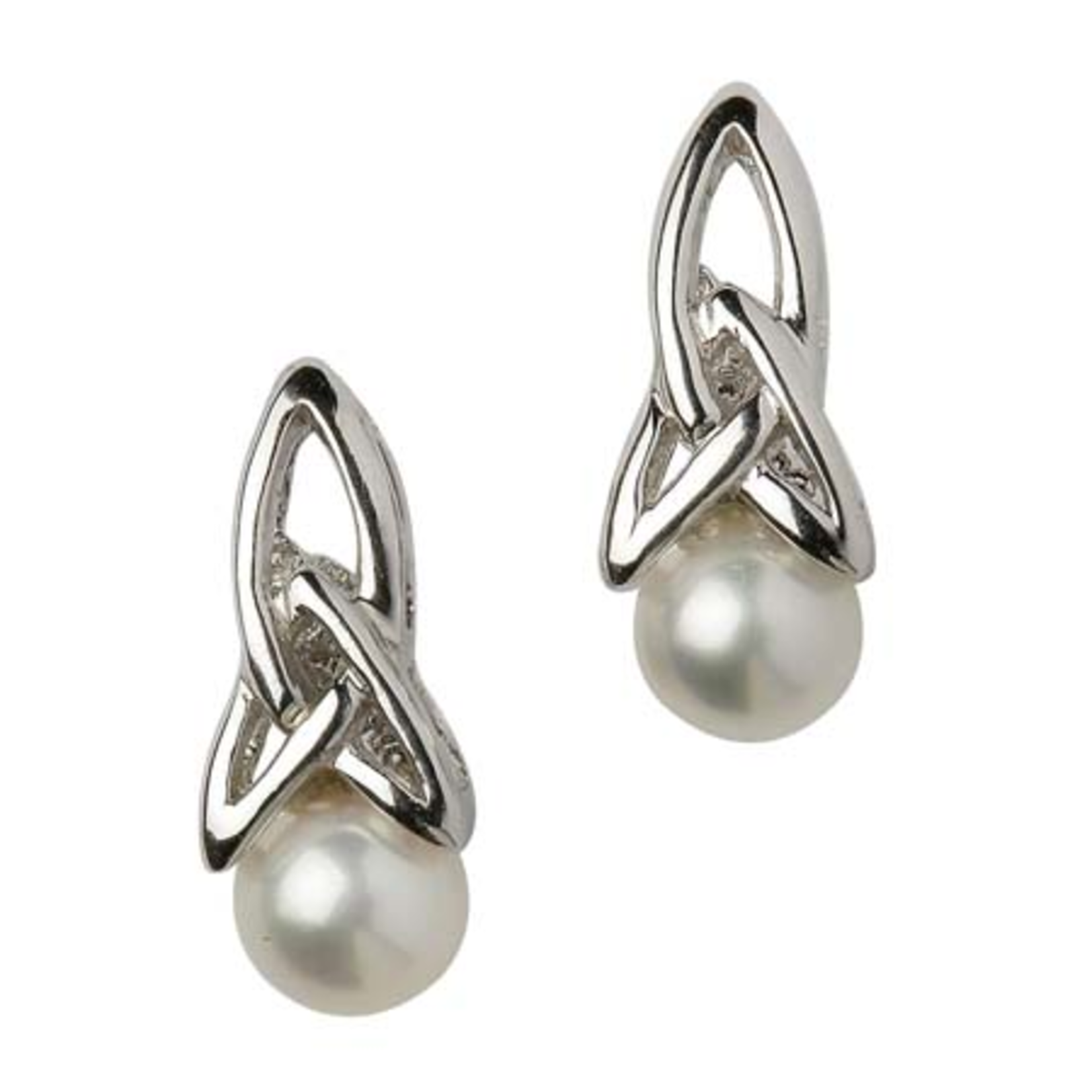 EARRINGS SHANORE STERLING TRINITY EARRINGS with PEARL