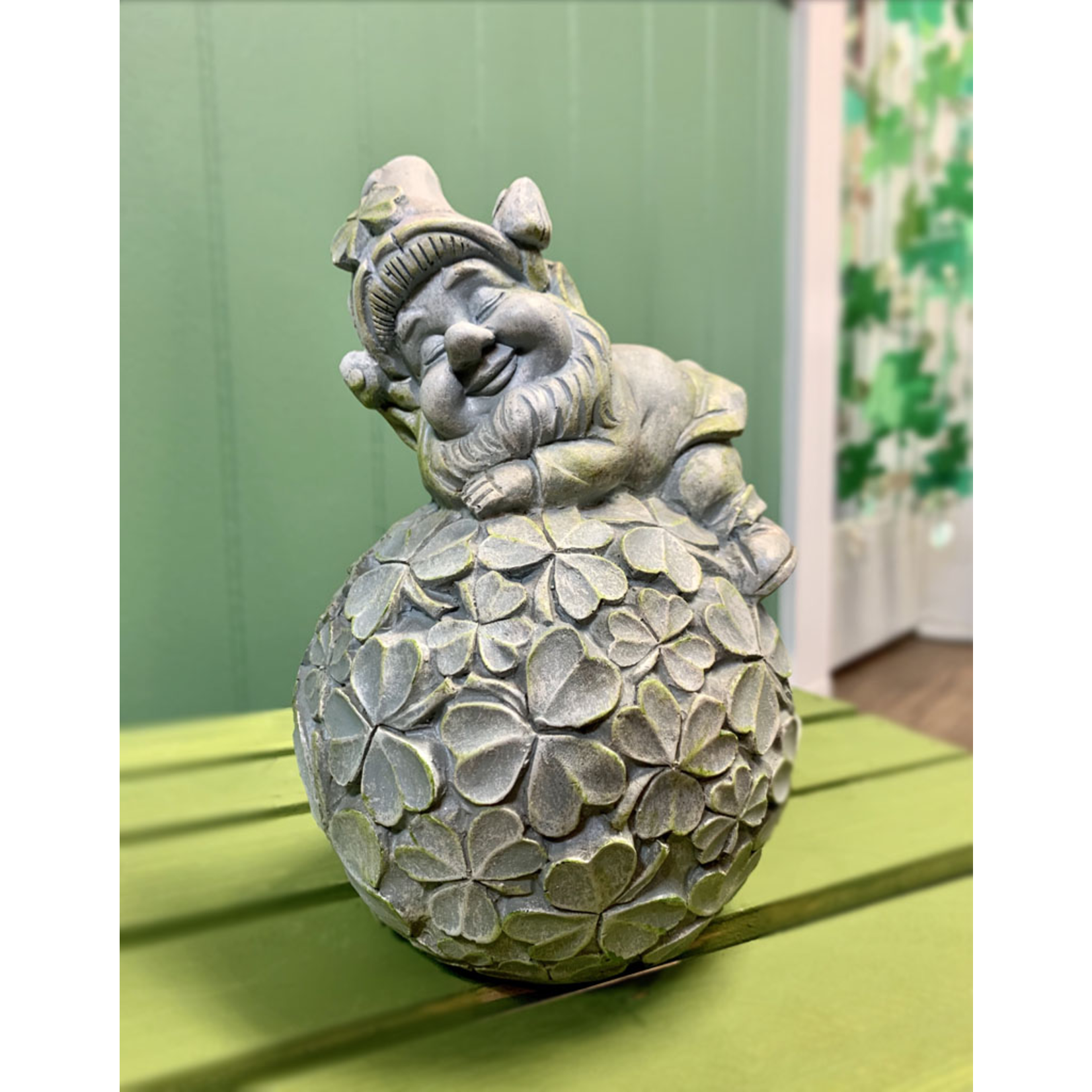 GARDEN “HAVING A BALL” GARDEN LEPRECHAUN