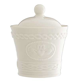 TEAPOTS, MUGS & ACCESSORIES BELLEEK CLADDAGH LIDDED SUGAR BOWL