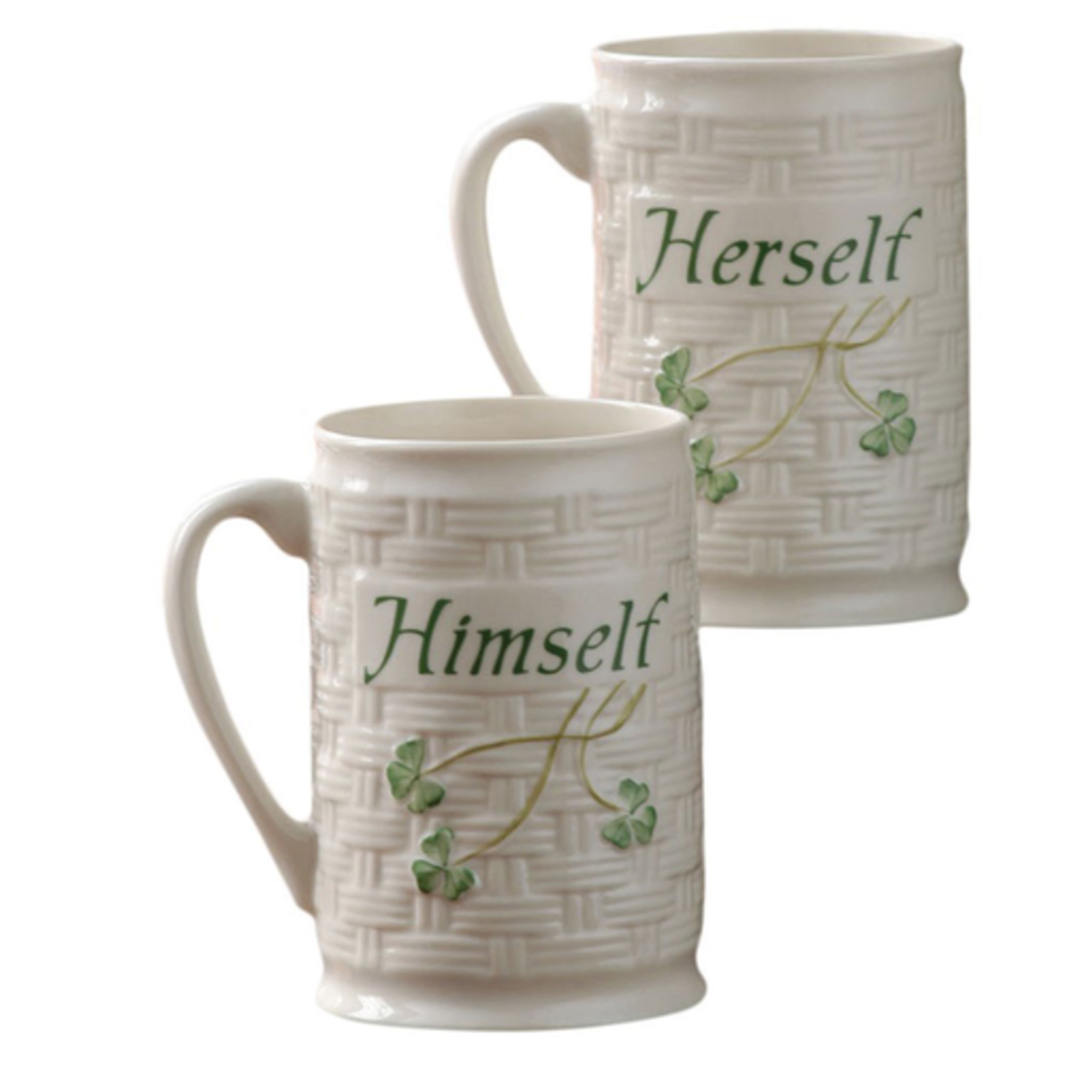 TEAPOTS, MUGS & ACCESSORIES BELLEEK CLASSIC HERSELF & HIMSELF MUG SET