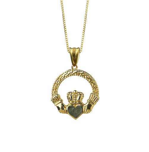 Details about 10K Gold Claddagh Charm Pendant Details about 10K Gold Claddagh Charm Pendant