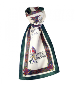 ACCESSORIES BOOK of KELLS LONG SIGNATURE SCARF - Bottle Grn/Red/Purple