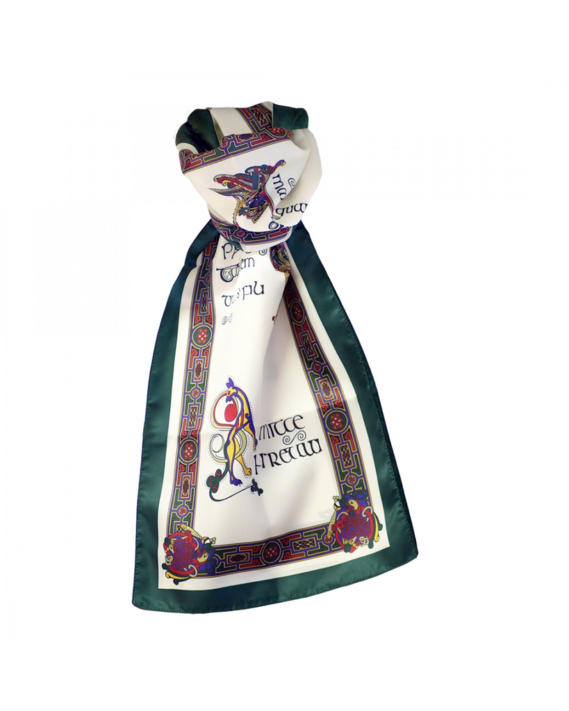 ACCESSORIES BOOK of KELLS LONG SIGNATURE SCARF - Bottle Grn/Red/Purple