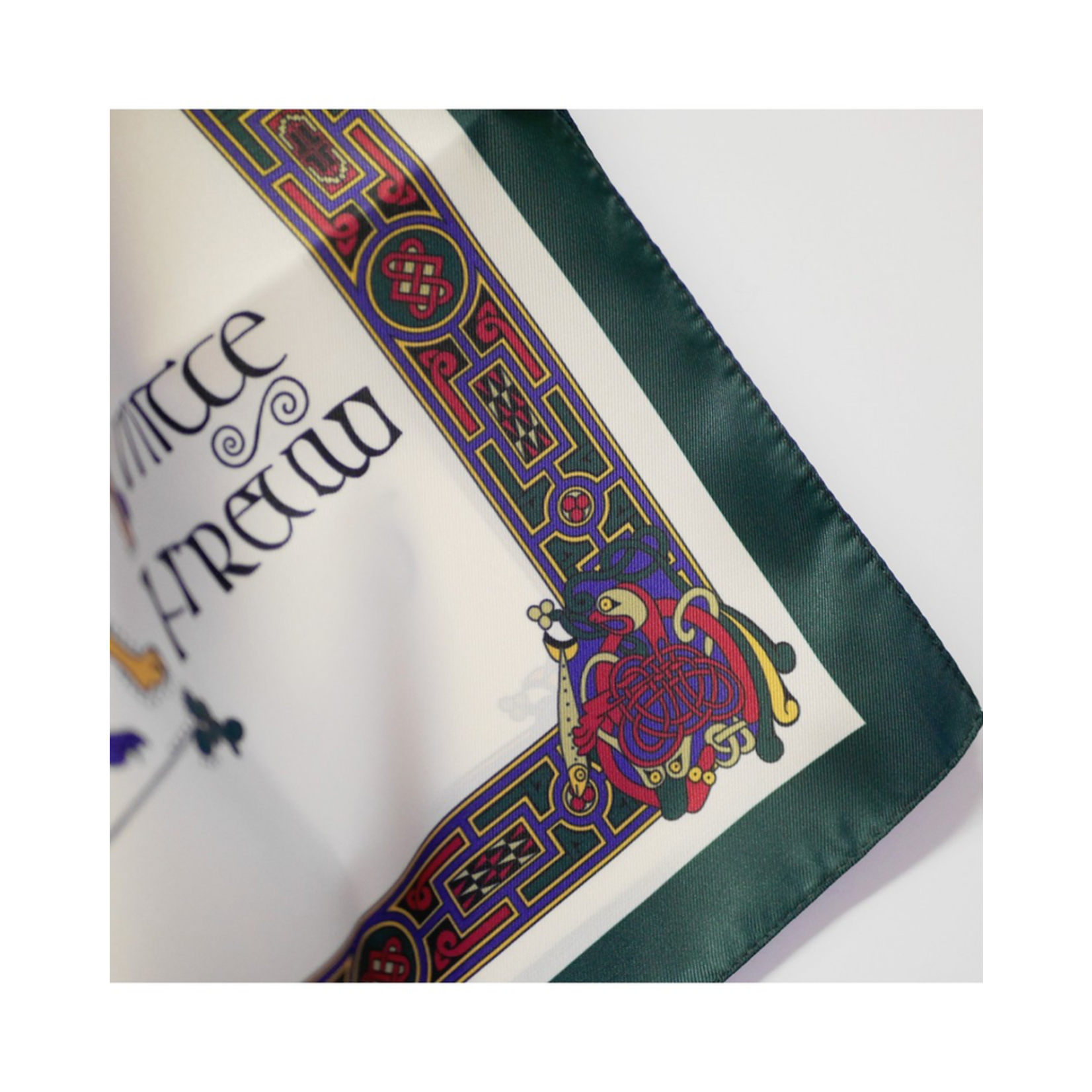 ACCESSORIES BOOK of KELLS LONG SIGNATURE SCARF - Bottle Grn/Red/Purple