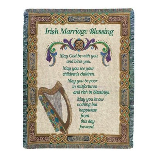 TAPESTRIES, THROWS, ETC. MARRIAGE BLESSING CELTIC THROW