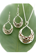 EARRINGS KEITH JACK STERLING & 22K WINDOW TO THE SOUL SML TEARDROP EARRINGS