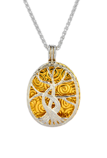 PENDANTS & NECKLACES KEITH JACK STERLING 4-in-1 TREE OF LIFE PENDANT with 22K ACCENTS