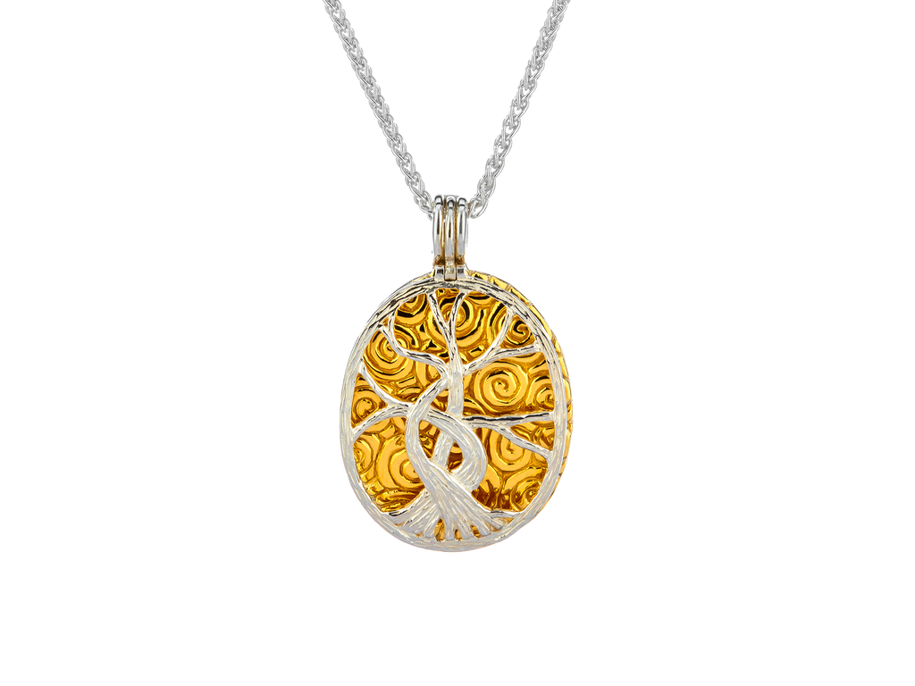 PENDANTS & NECKLACES KEITH JACK STERLING 4-in-1 TREE OF LIFE PENDANT with 22K ACCENTS