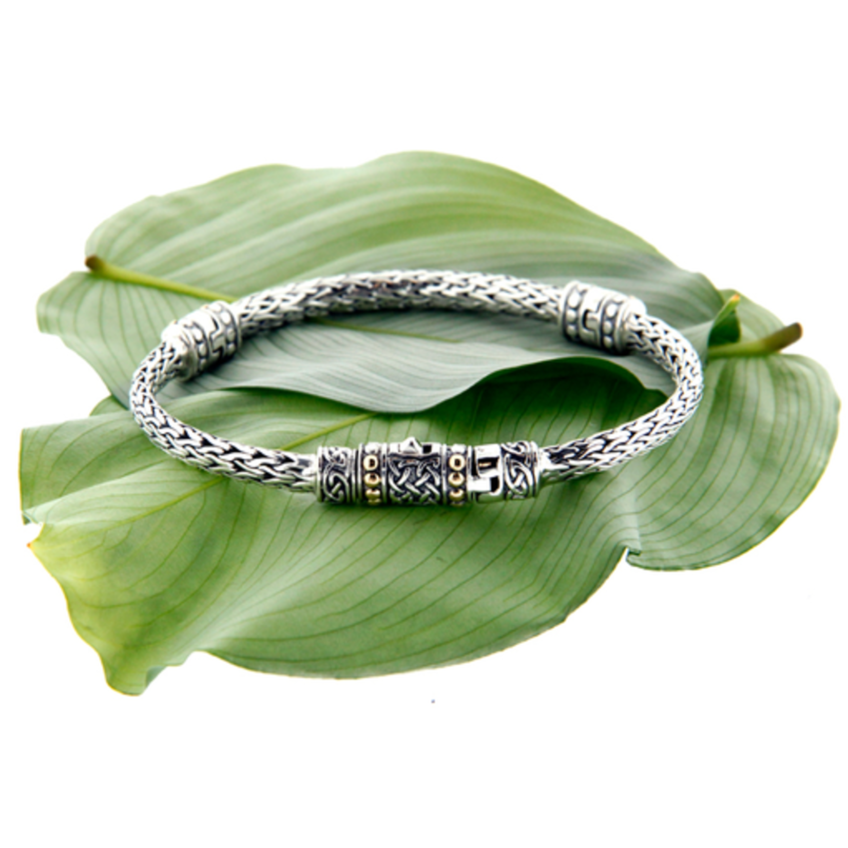 BRACELETS & BANGLES KEITH JACK STERLING NARROW DRAGON WEAVE BRACELET - 7.5"