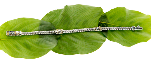 BRACELETS & BANGLES KEITH JACK STERLING NARROW DRAGON WEAVE BRACELET - 7.5"