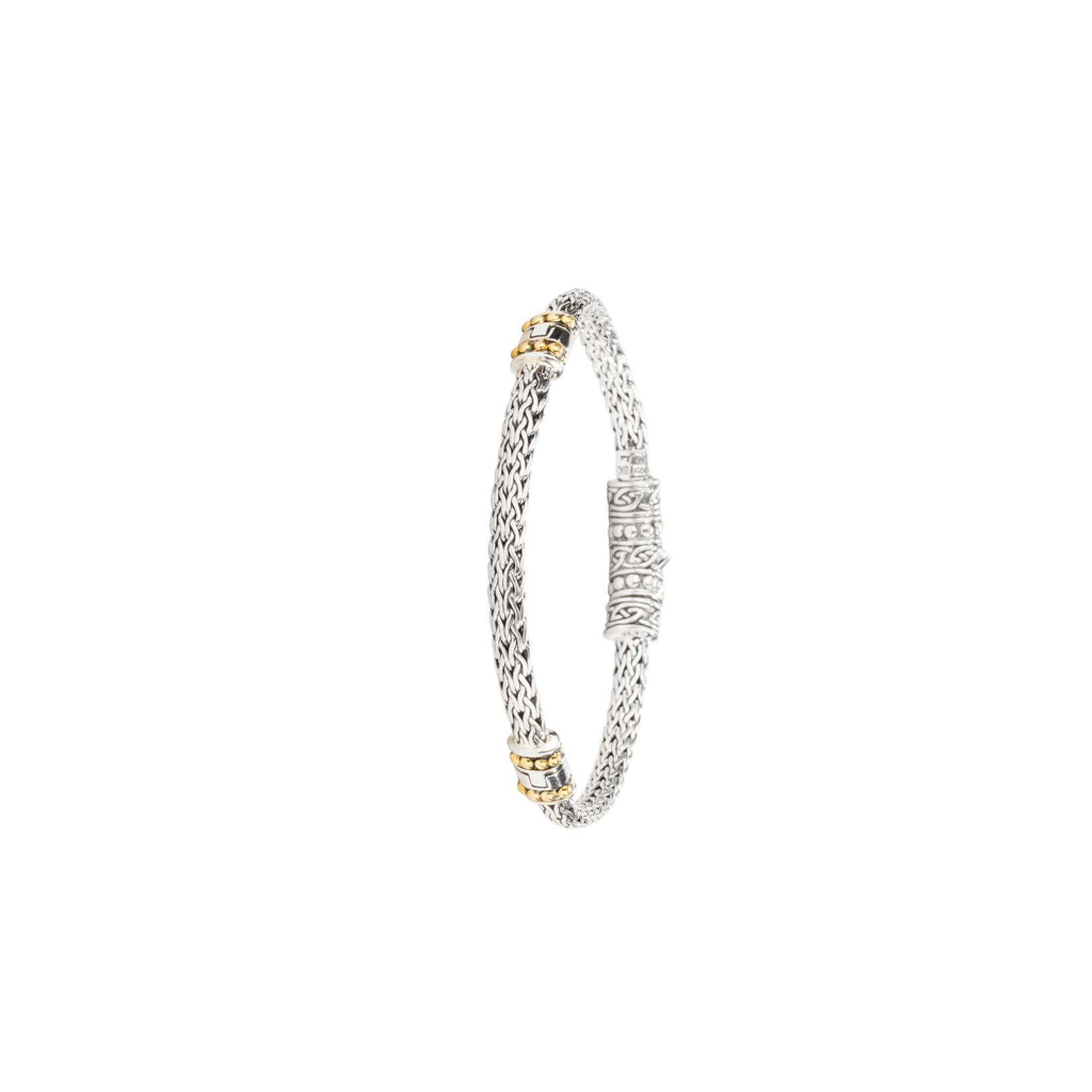 BRACELETS & BANGLES KEITH JACK STERLING NARROW DRAGON WEAVE BRACELET - 7.5"