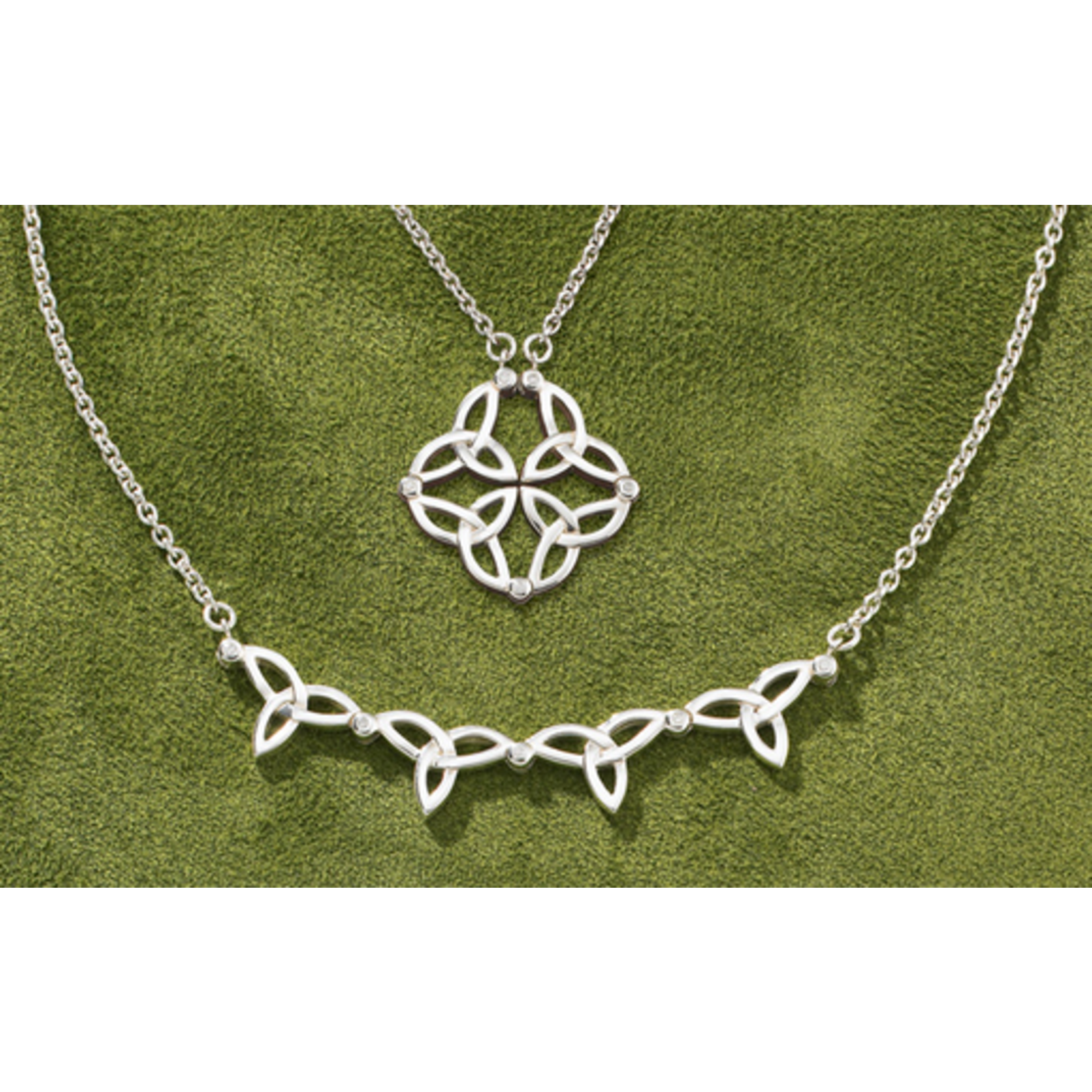 PENDANTS & NECKLACES KEITH JACK STERLING 2-in-1 SYNERGY NECKLET with DIAMOND