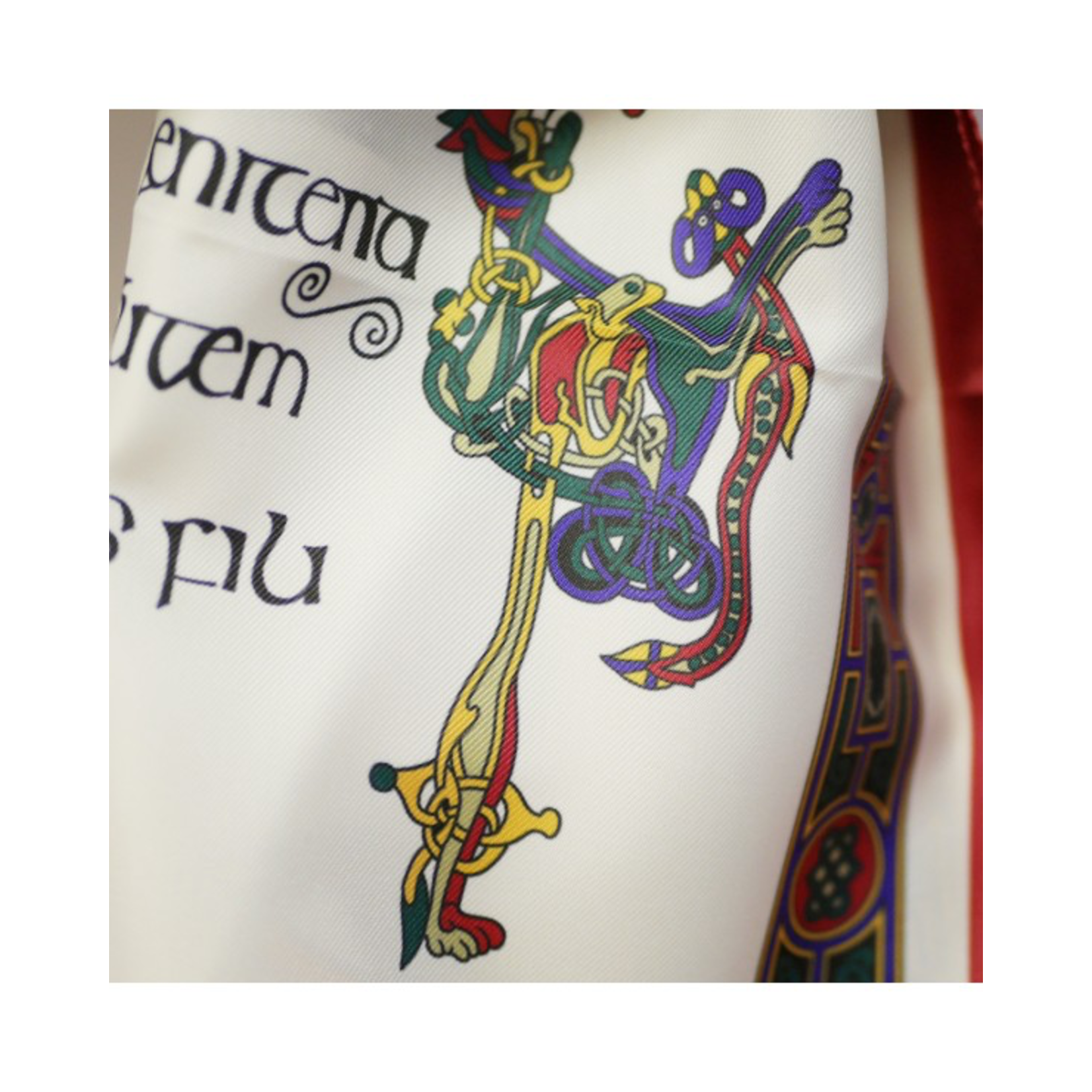 ACCESSORIES BOOK of KELLS LONG SIGNATURE SCARF - Wine/Purple/Bottle Grn