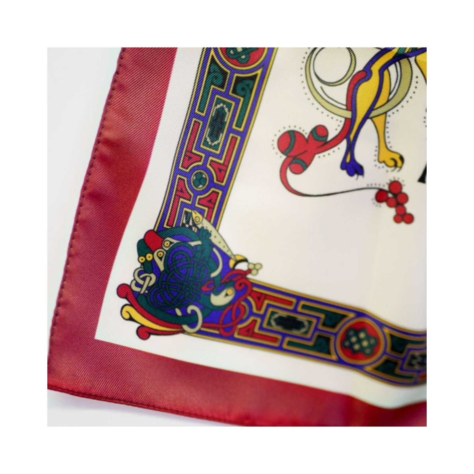 ACCESSORIES BOOK of KELLS LONG SIGNATURE SCARF - Wine/Purple/Bottle Grn