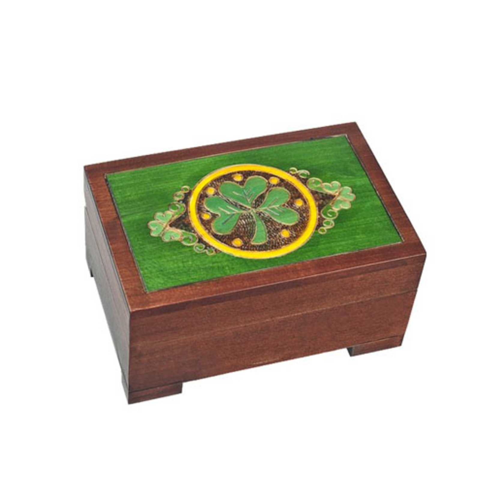 DECOR LARGE CELTIC SHAMROCK BOX