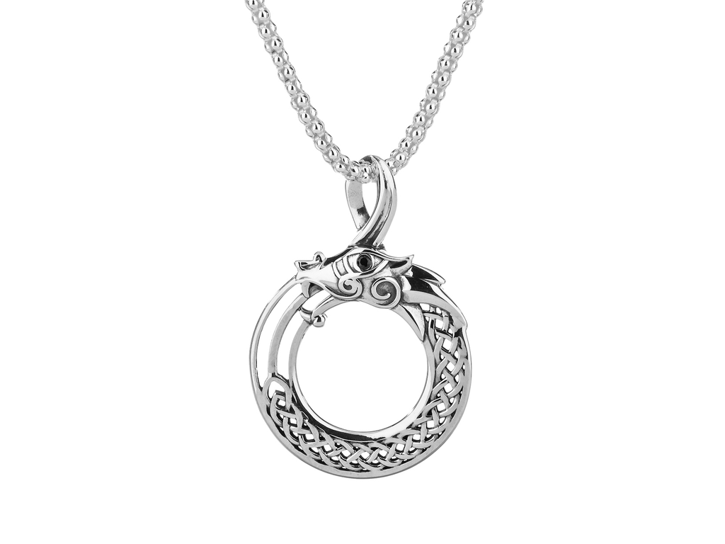 PENDANTS & NECKLACES KEITH JACK STERLING NORSE DRAGON PENDANT