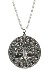 PENDANTS & NECKLACES SHANORE STERLING GENERATIONS "TRINITY TREE OF LIFE" PENDANT - LARGE
