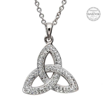 PENDANTS & NECKLACES SHANORE  LRG TWIST TRINITY PENDANT w. CRYSTALS
