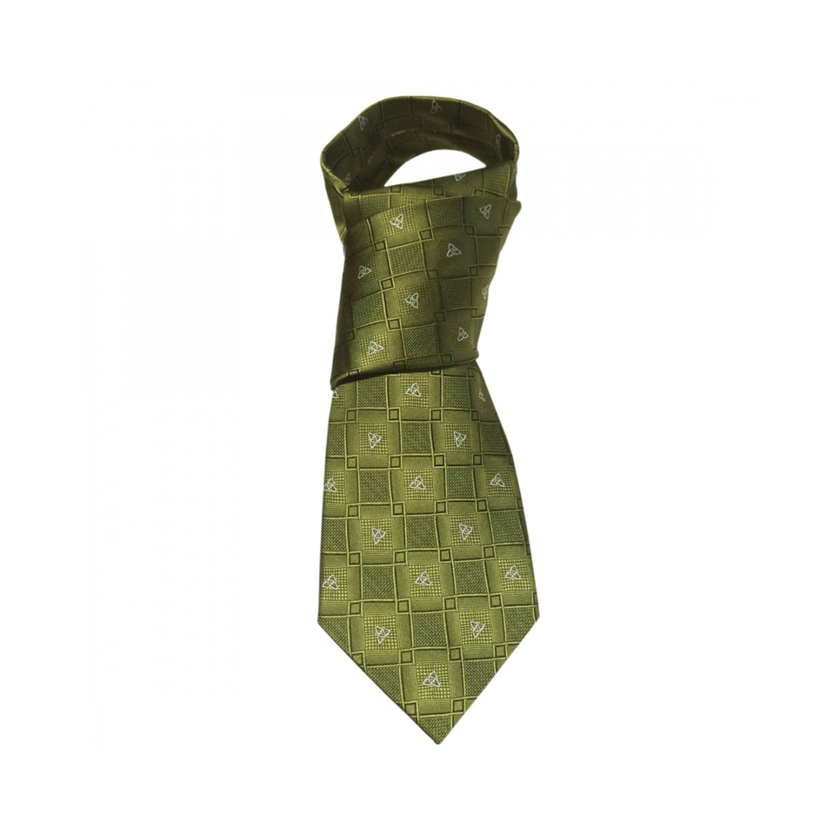 ACCESSORIES PATRICK FRANCIS CELTIC KNOT SILK NECK TIE - Green