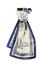 ACCESSORIES BOOK of KELLS LONG SIGNATURE SCARF - Navy/Blue/Beige