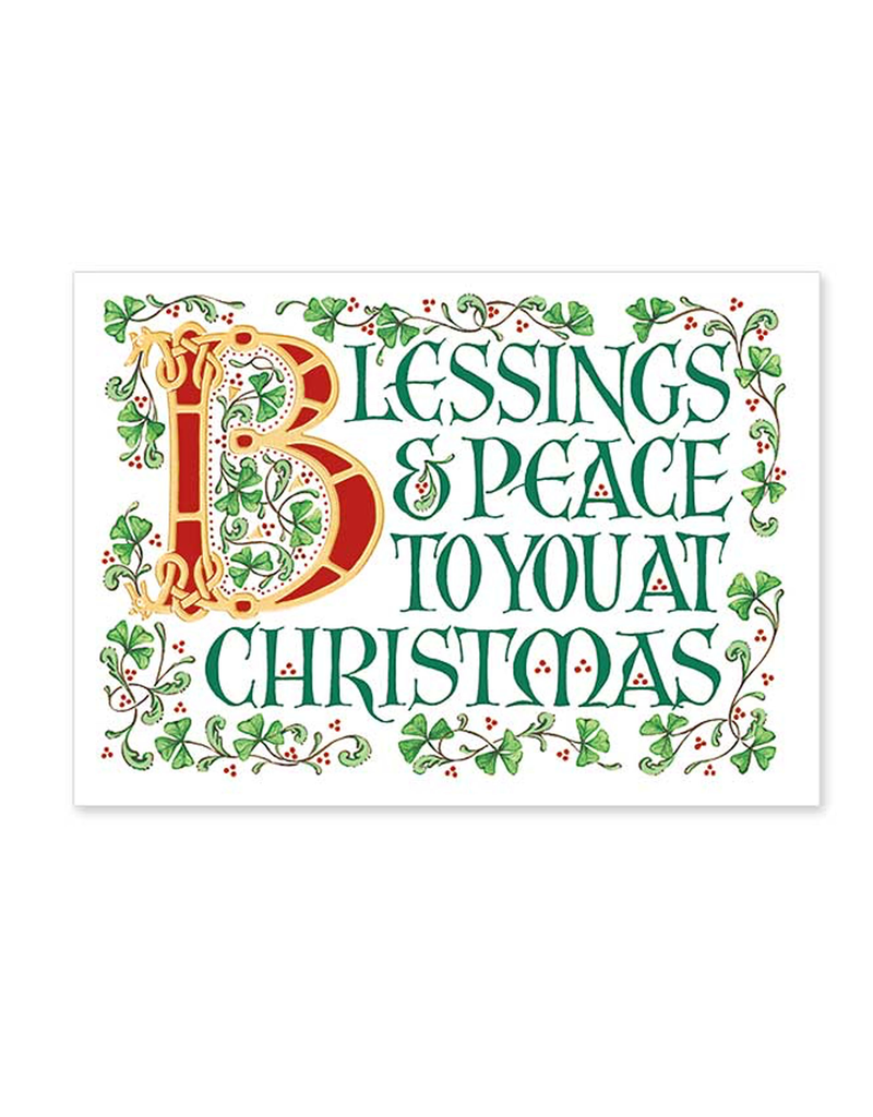CARDS “BLESSINGS & PEACE to YOU” CHRISTMAS CARDS