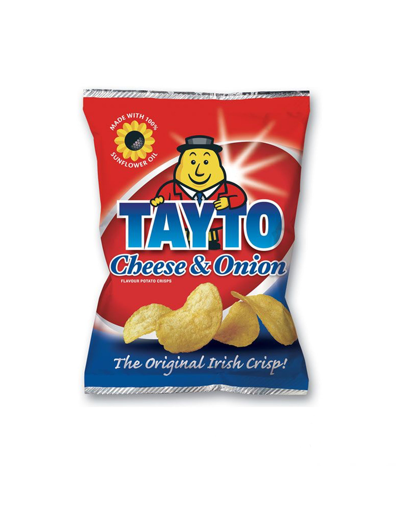 CRISPS / CHIPS TAYTO - SMALL BAG - CHEESE & ONION (35g)