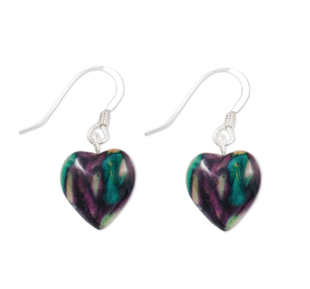EARRINGS HEATHERGEM DROP HEART EARRINGS
