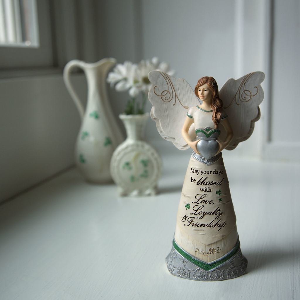 ANGELS IRISH BLESSING ANGEL with CLADDAGH