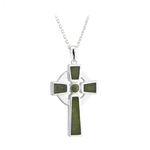 CROSSES SOLVAR STERLING & CONNEMARA SML CELTIC CROSS
