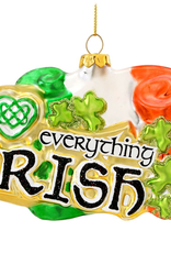 ORNAMENTS "I HEART EVERYTHING IRISH" FLAG ORNAMENT