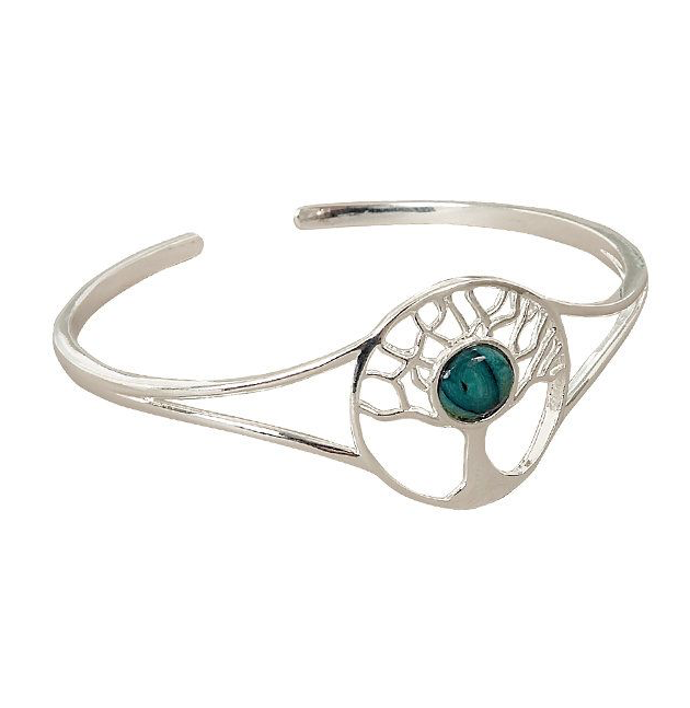 HEATHERGEMS HEATHERGEM TREE of LIFE PLATED BANGLE