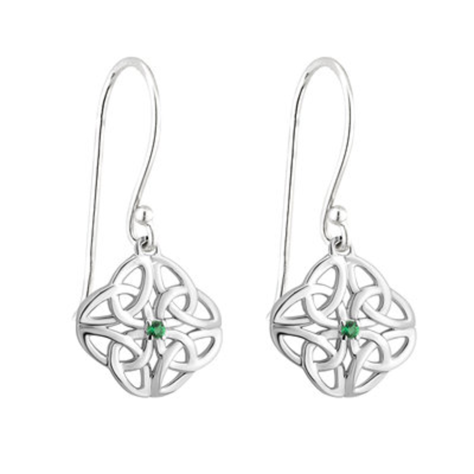 EARRINGS ACARA SILVER FOUR TRINITY EARRINGS w STONE