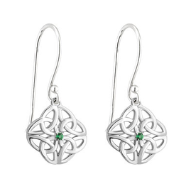 EARRINGS ACARA SILVER FOUR TRINITY EARRINGS w STONE